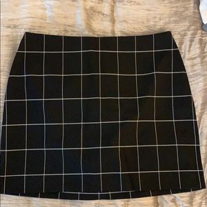 H&M mini windowpane skirt